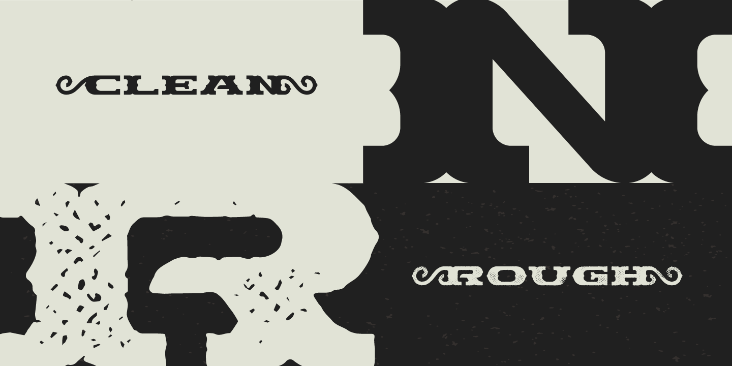 Example font Chimera Tail Rough #4